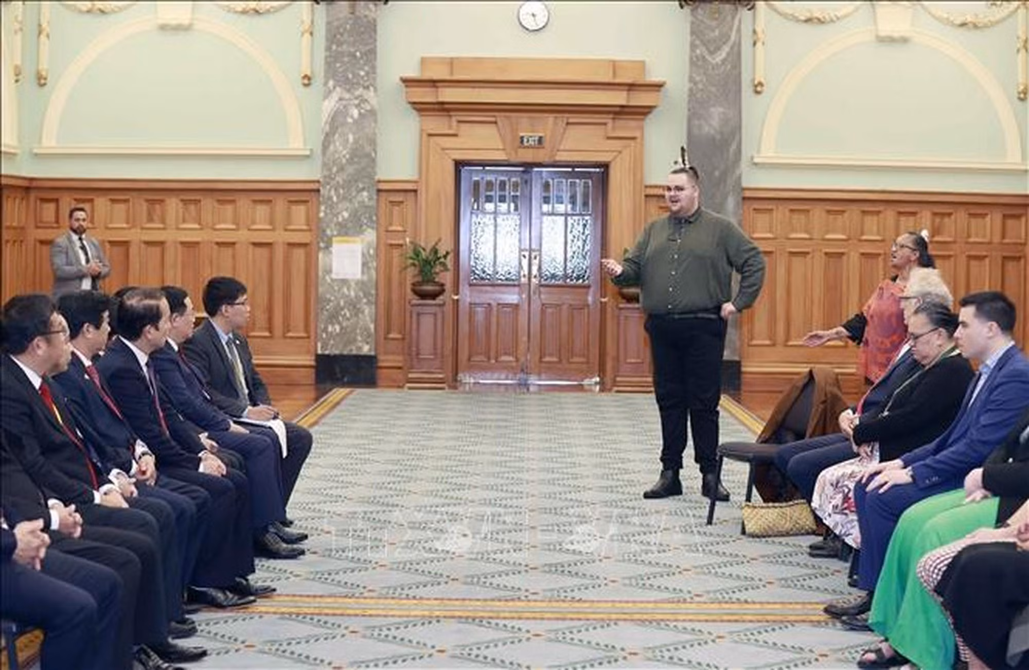 En la ceremonia, que tuvo lugar en la Casa del Parlamento en Wellington, la capital neozelandesa.