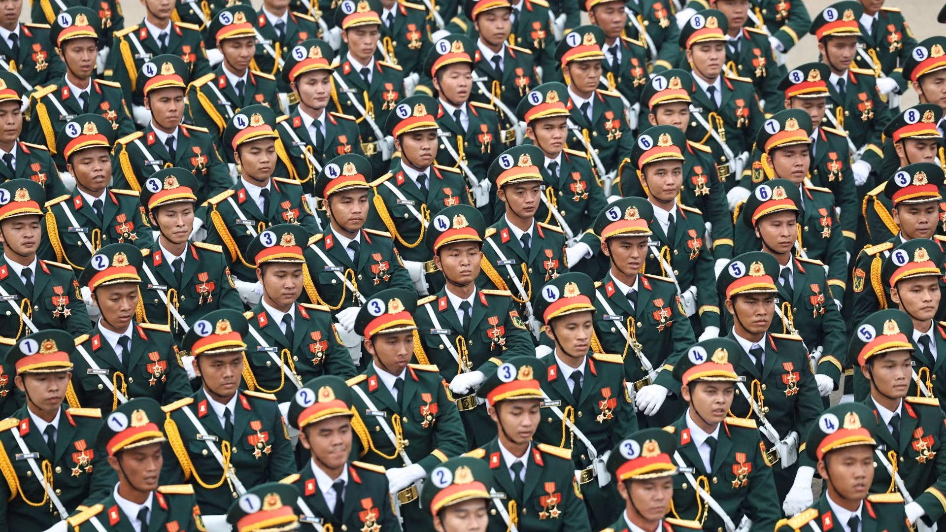 Bloque de oficiales de infantería.