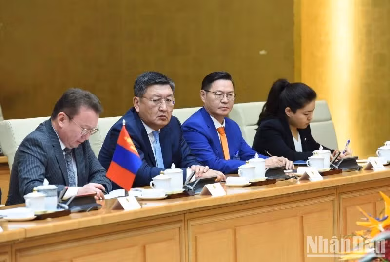 Delegados de Mongolia.