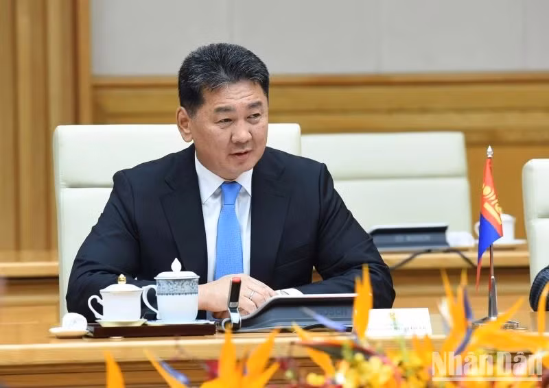 El presidente de Mongolia, Ukhnaagiin Khurelsukh.