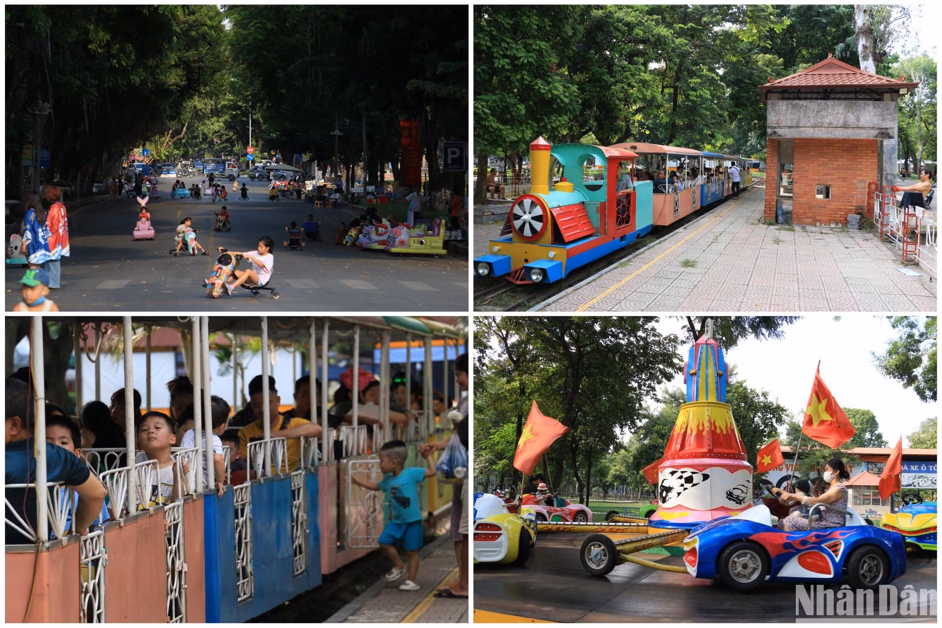 La calle peatonal Tran Nhan Tong y el adyacente parque Thong Nhat son otros destinos de los capitalinos por estos días.