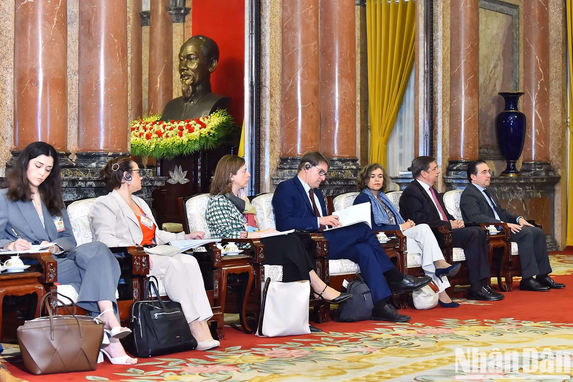 Miembros de la delegación de España.
