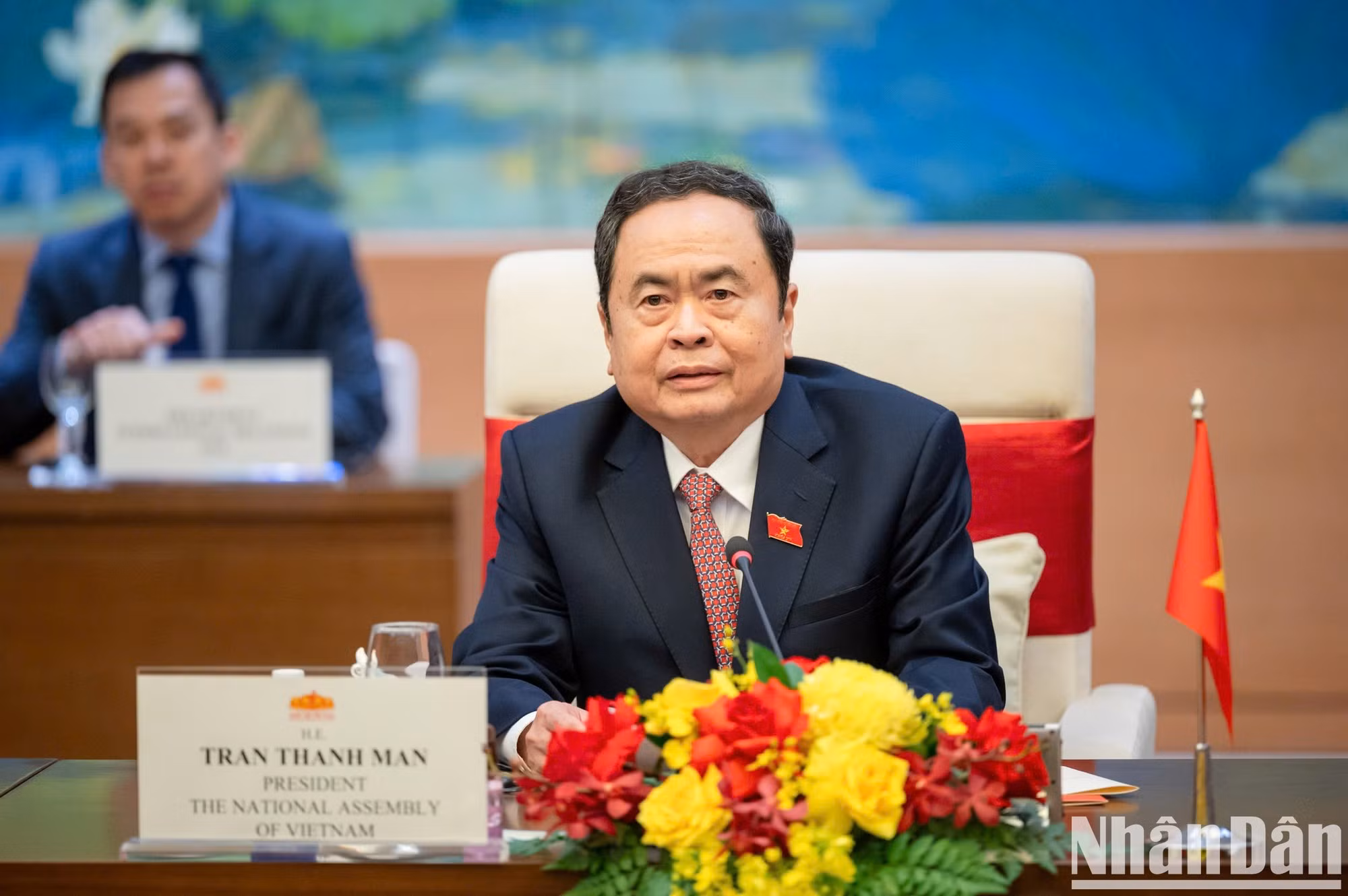 El presidente de la Asamblea Nacional anfitriona, Tran Thanh Man.