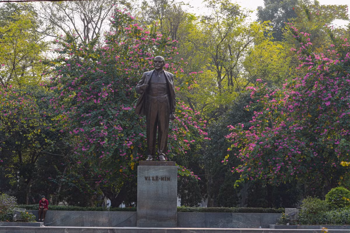 Zona alrededor de la Estatua de Lenin, en la calle de Dien Bien Phu.