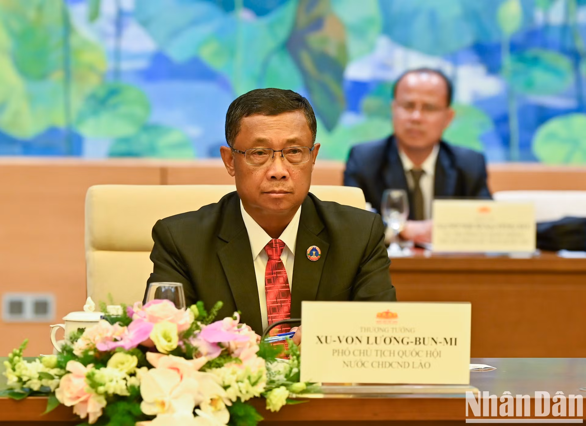 El vicepresidente de la Asamblea Nacional de Laos Suvon Luongbunmi.