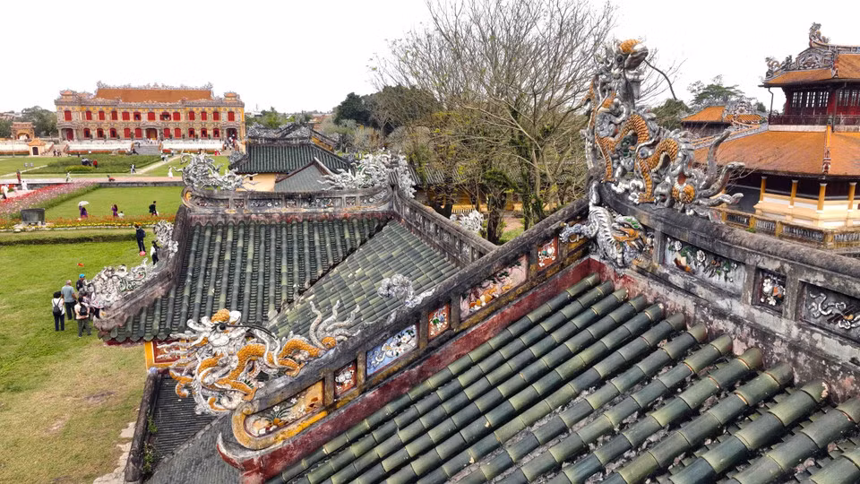 La Ciudadela Imperial de Hue, la obra arquitectónica más singular de la antigua capital.