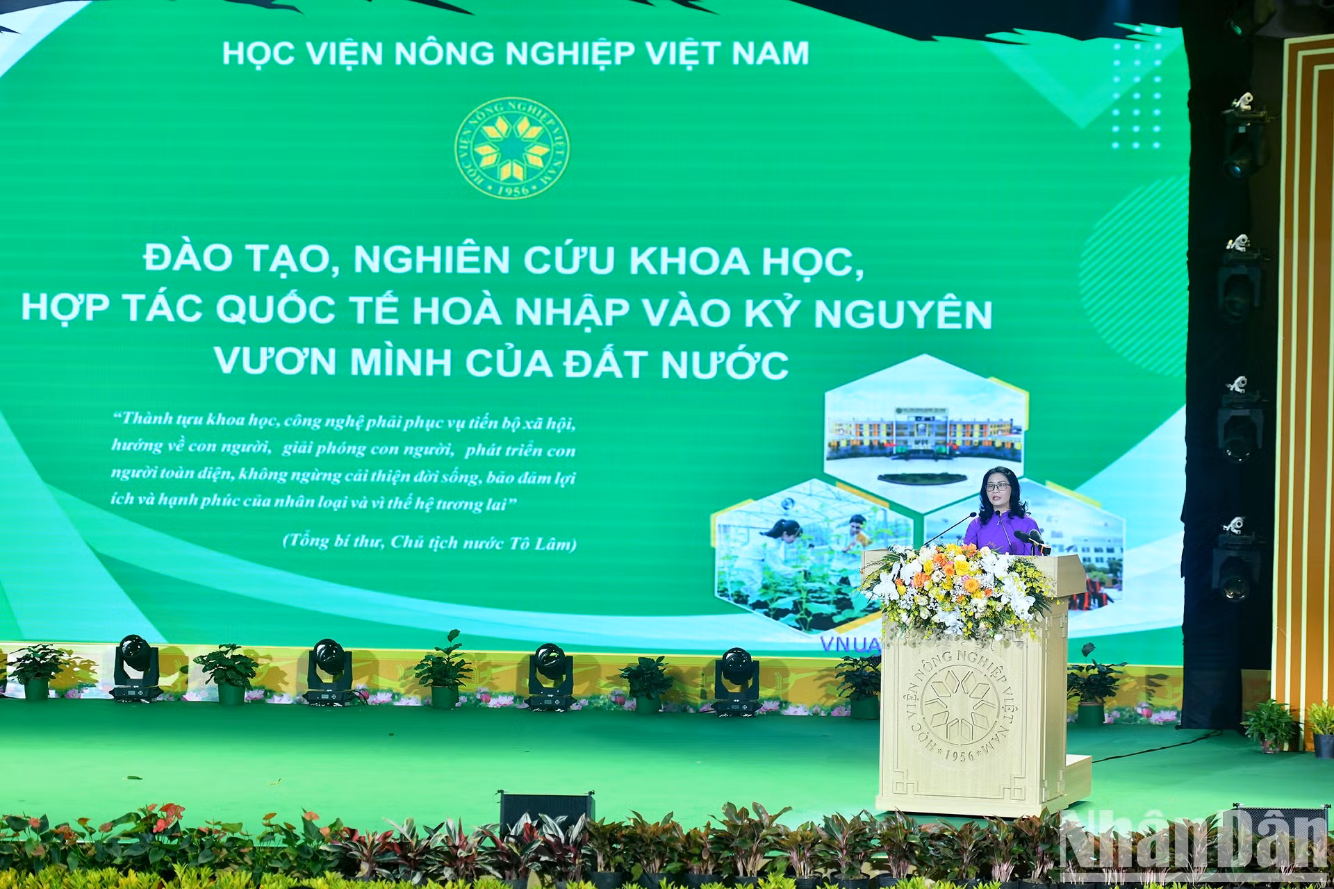La profesora y doctora Nguyen Thi Lan, directora de la Academia de Agricultura de Vietnam. La profesora y doctora Nguyen Thi Lan, directora de la Academia de Agricultura de Vietnam.