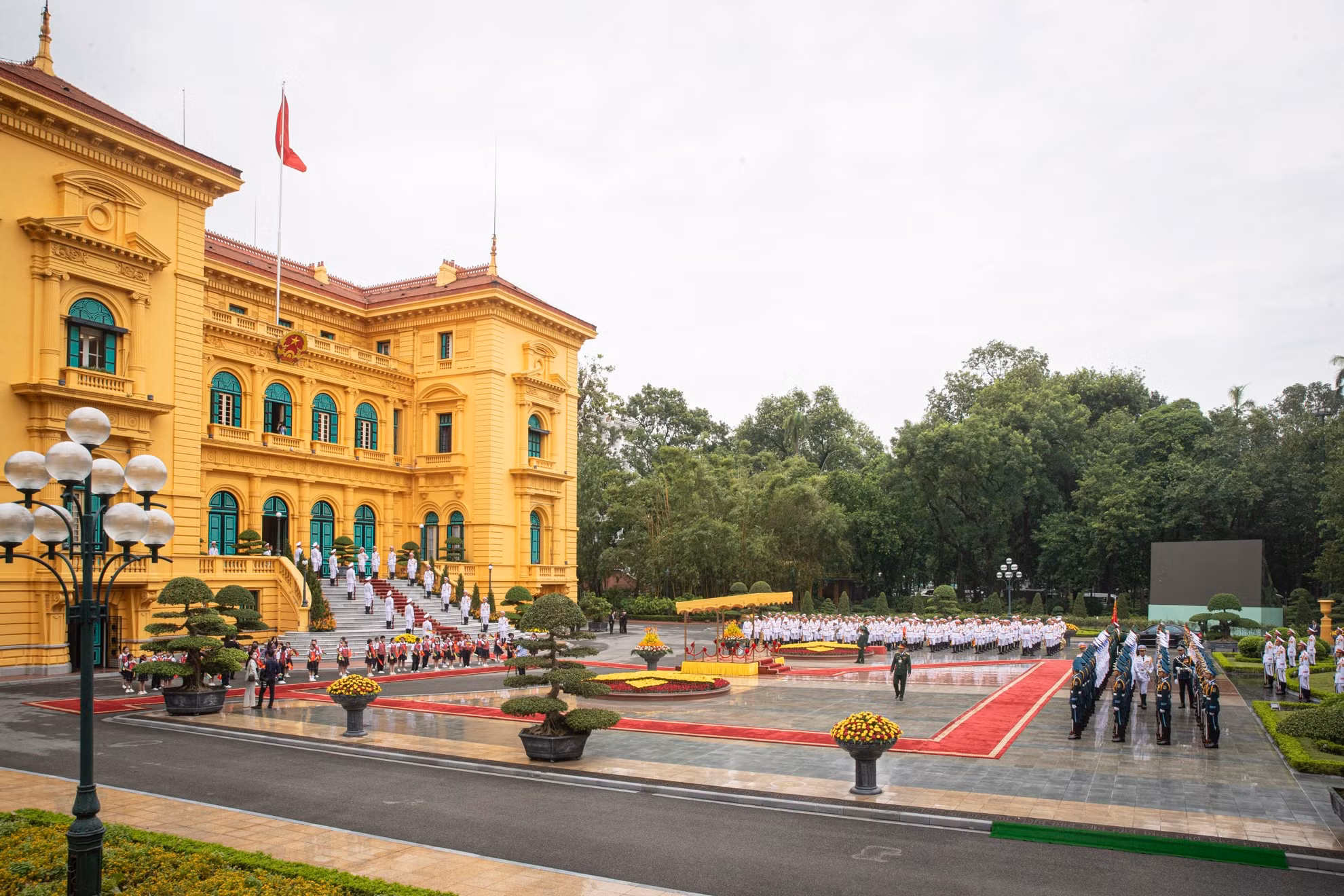 Panorama de la ceremonia.