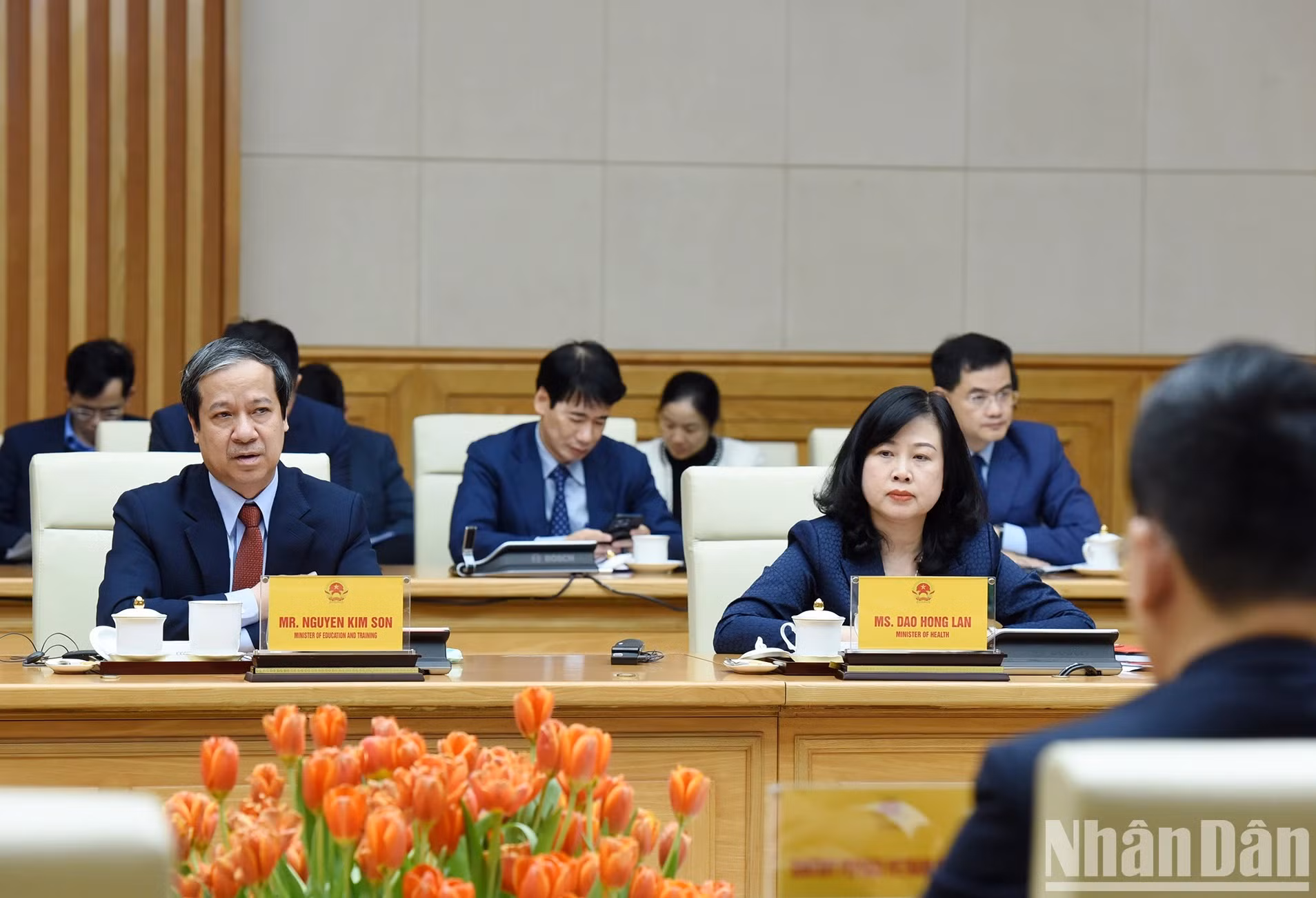 El ministro de Educación y Formación de Vietnam, Nguyen Kim Son.