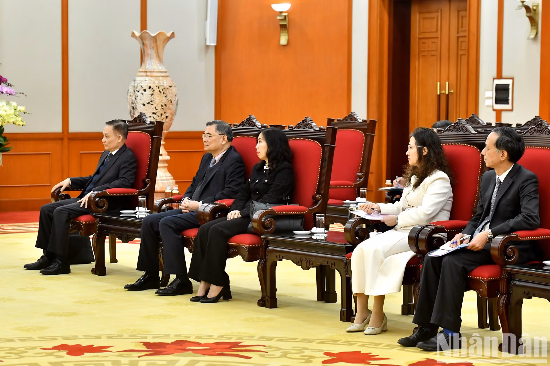 Delegados vietnamitas en el evento.