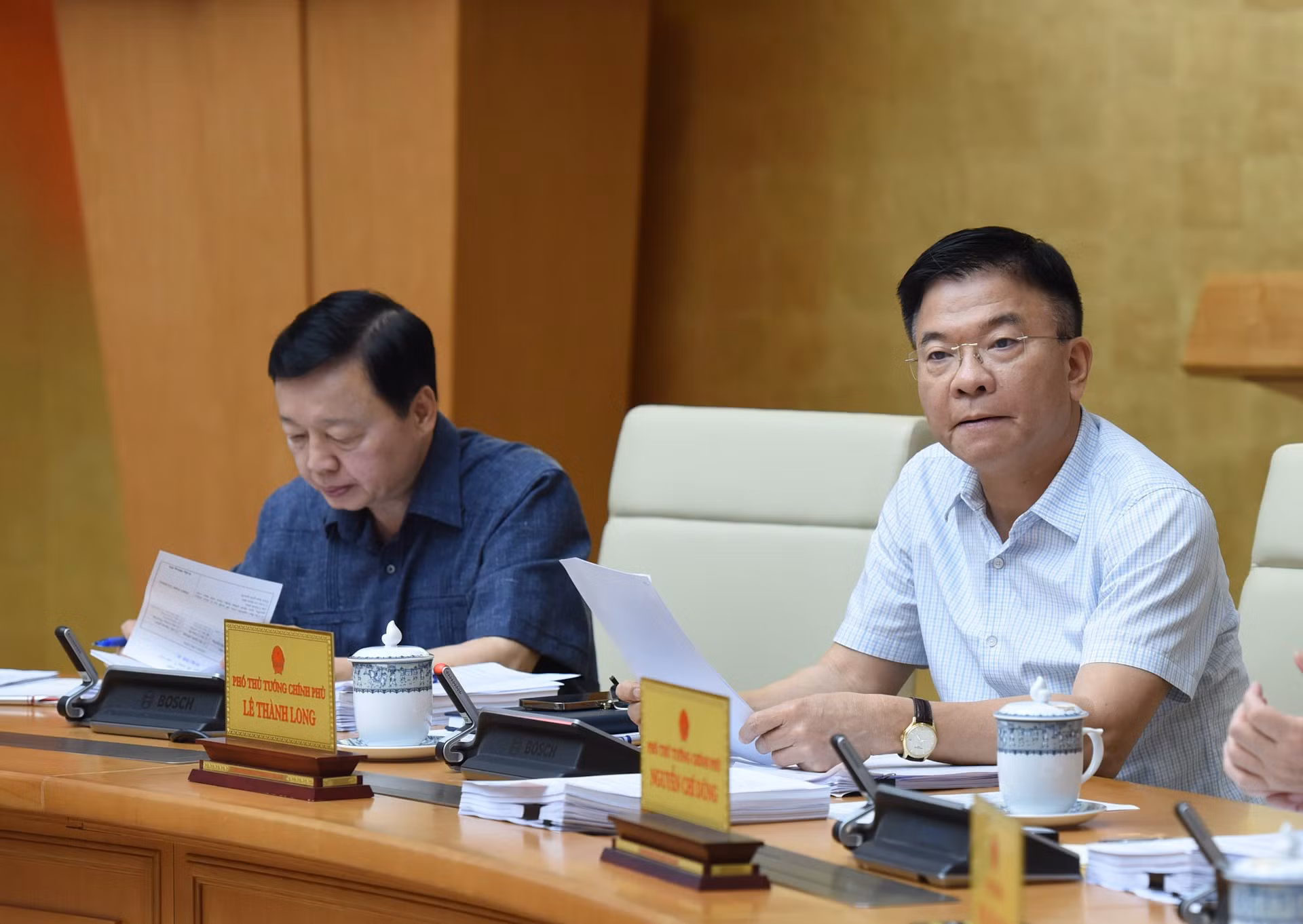 El viceprimer ministro vietnamita, Le Thanh Long.