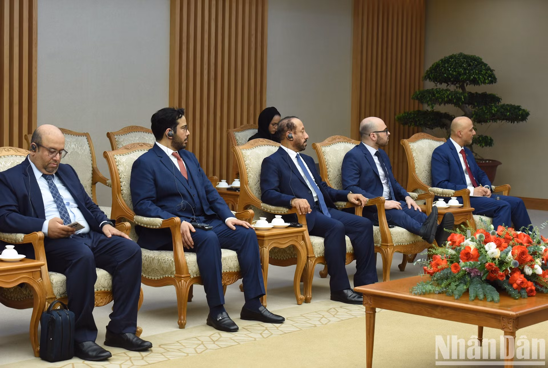 Delegados de los EAU en el evento.