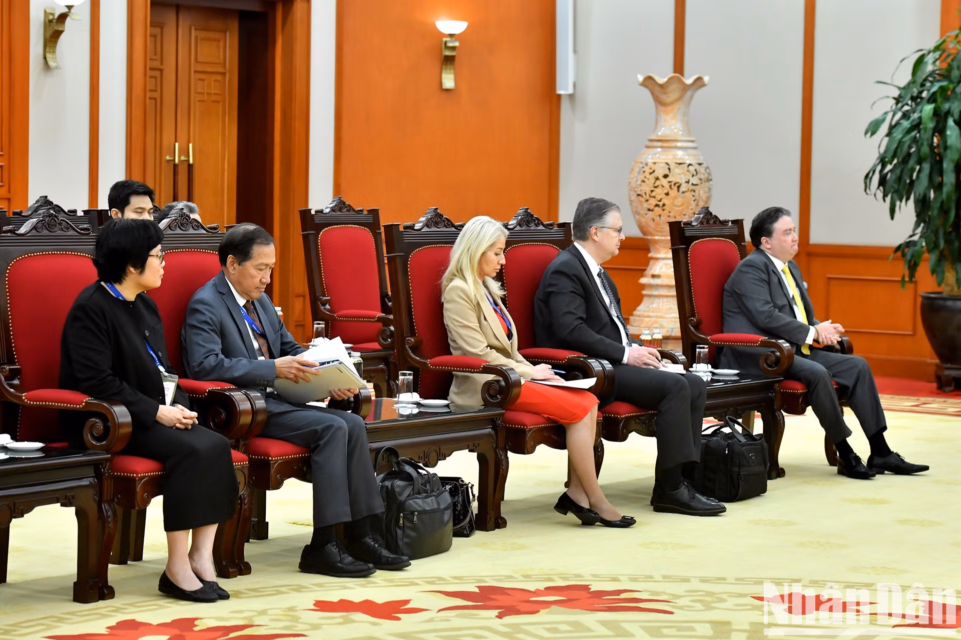 Delegados del Consejo Empresarial Estados Unidos-Asean.