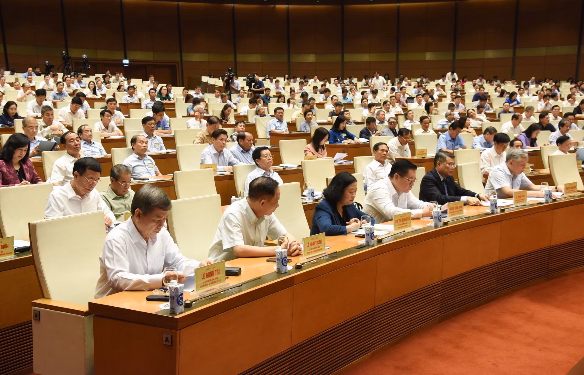 Delegados en el evento.