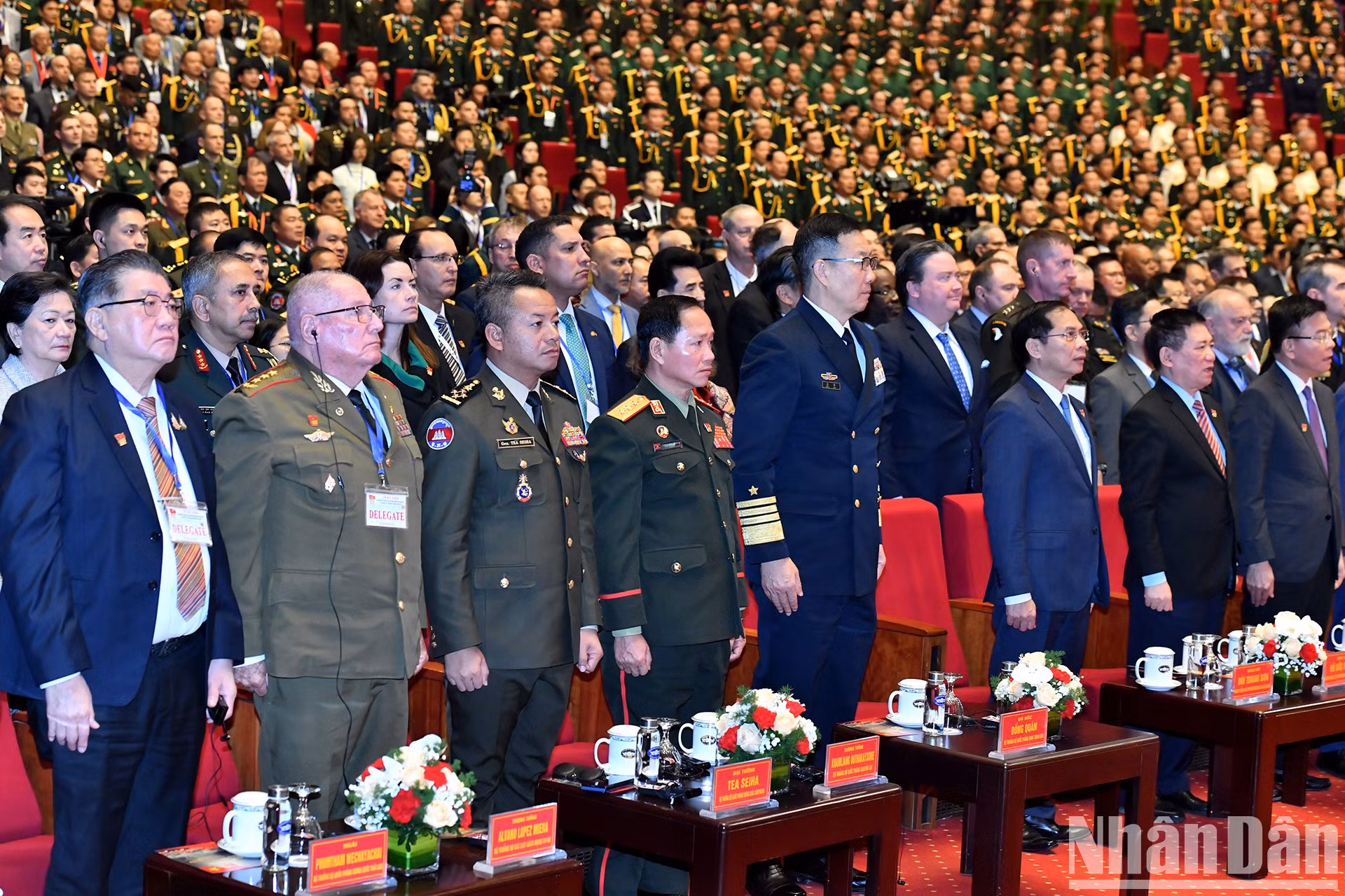 Delegados en el acto.
