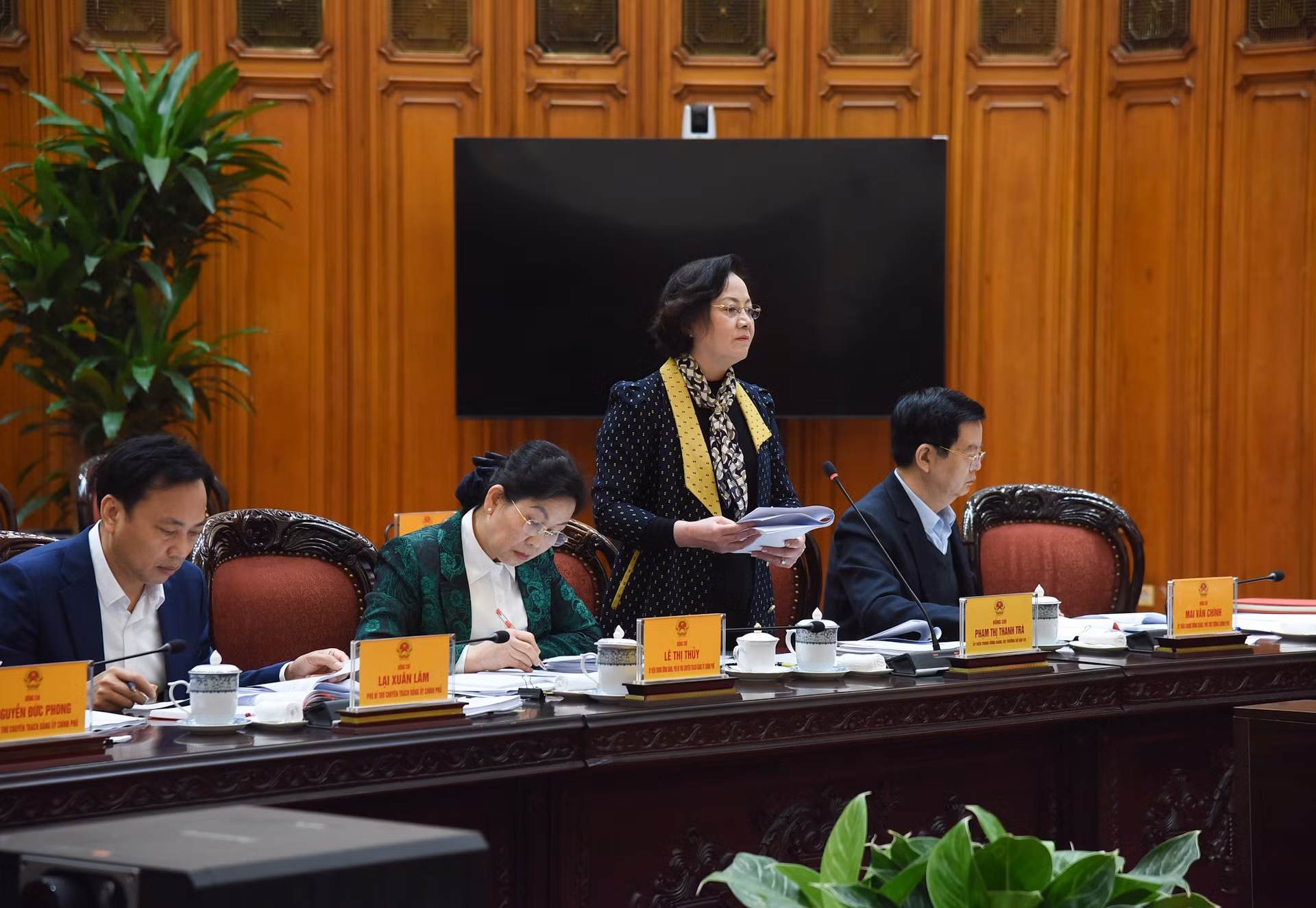 La ministra del Interior, Pham Thi Thanh Tra.