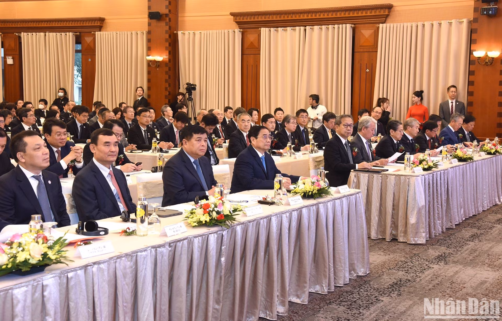 El premier vietnamita Pham Minh Chinh en el acto.