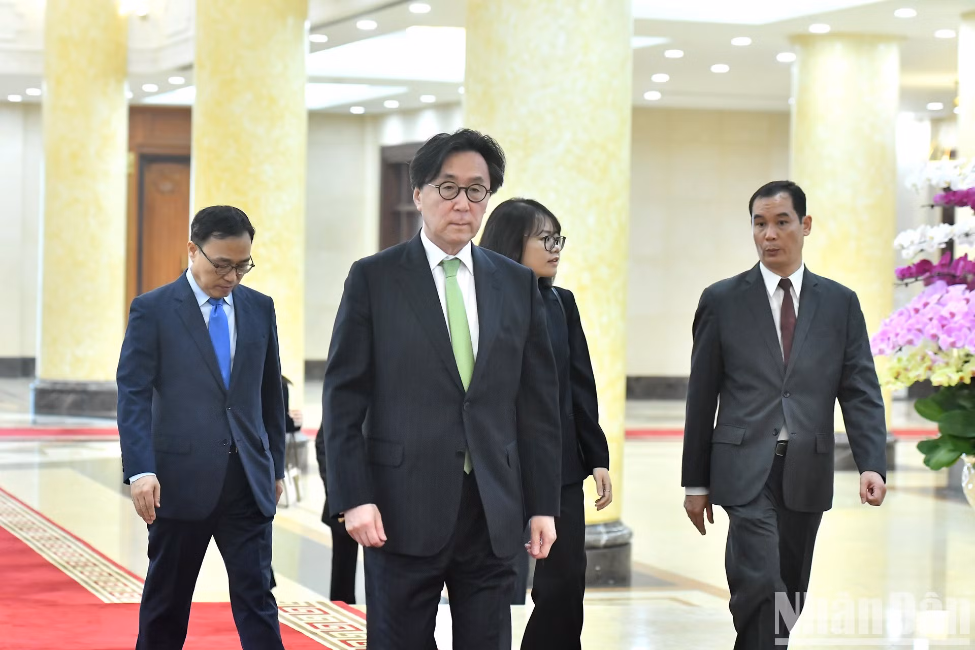 El asesor especial para Asuntos Exteriores y Seguridad y enviado especial del presidente de Corea del Sur, Chang Ho-jin, en el evento. El asesor especial para Asuntos Exteriores y Seguridad y enviado especial del presidente de Corea del Sur, Chang Ho-jin, en el evento.