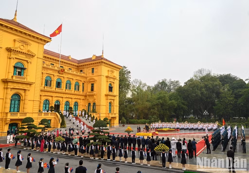 La ceremonia tuvo lugar en el Palacio Presidencial.