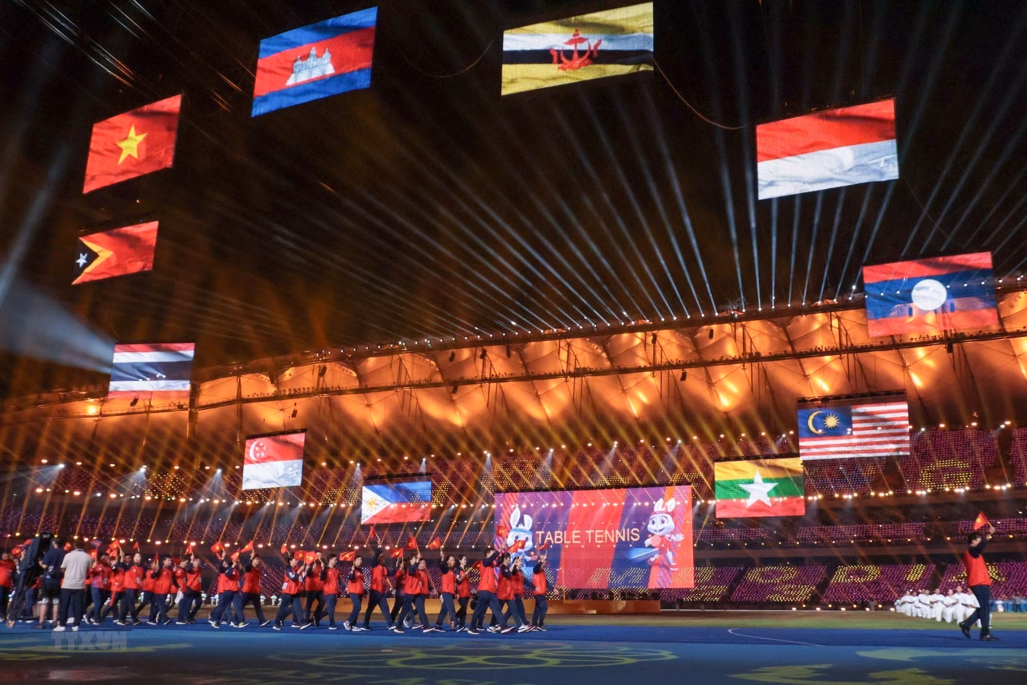 La delegación deportiva de Vietnam. La delegación deportiva de Vietnam.