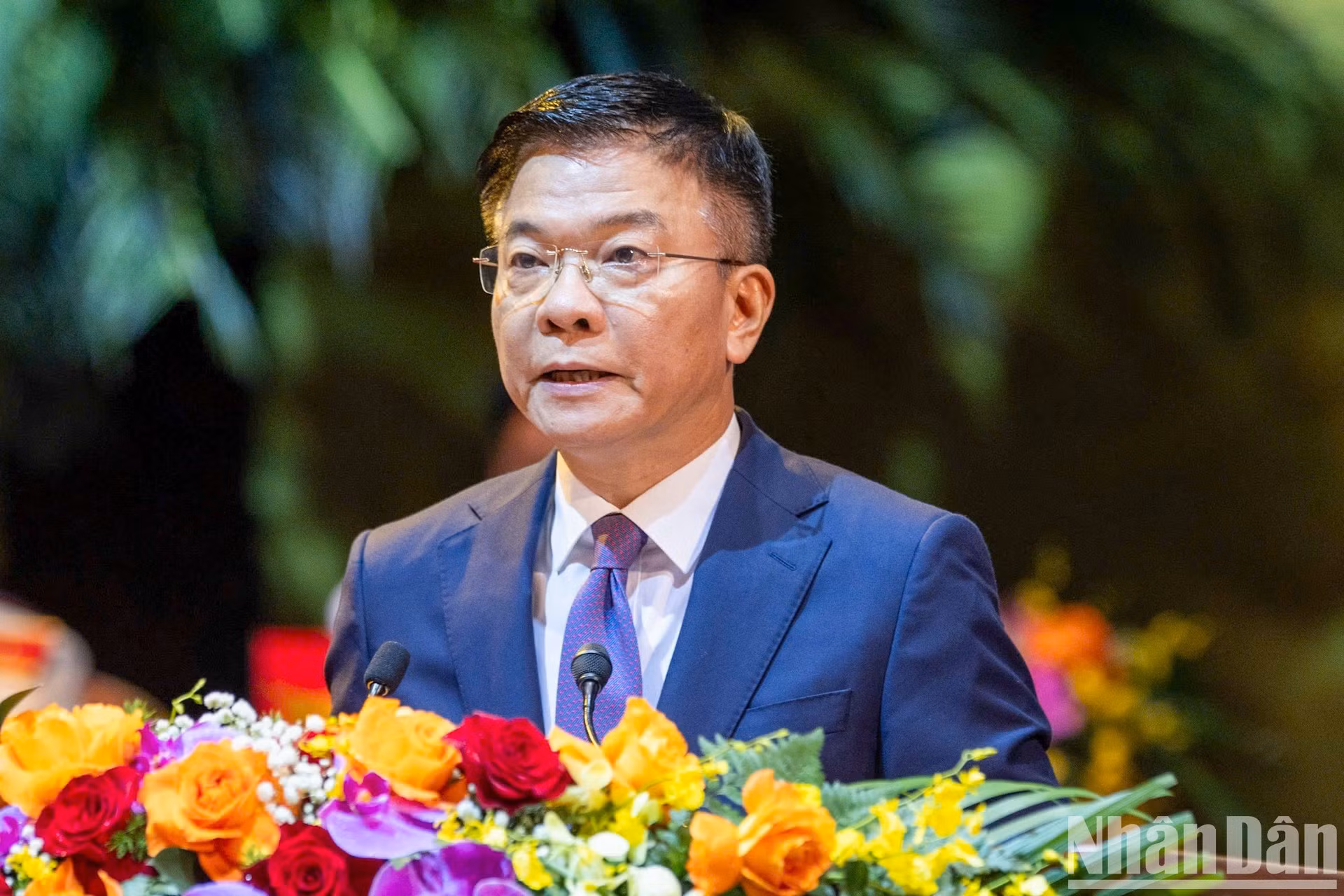 El vicepremier de Vietnam Le Thanh Long informa sobre la coordinación entre el Gobierno y el Frente de la Patria.