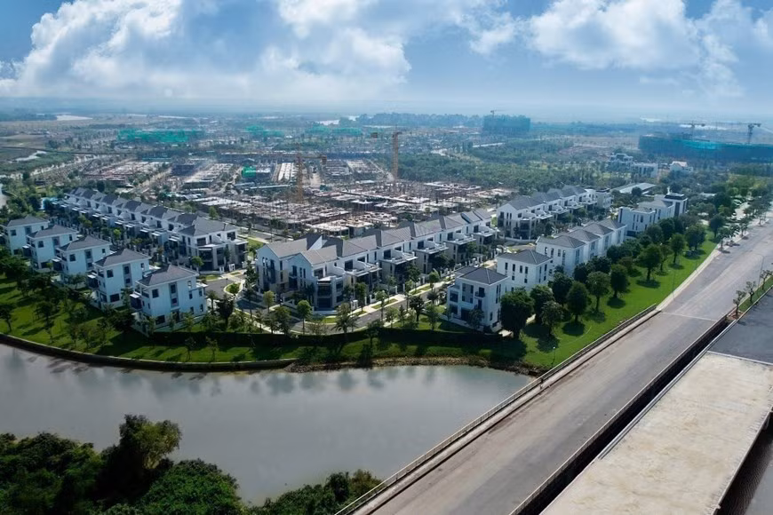 El plan de área urbana Aqua City, ubicado a lo largo del río Dong Nai, se implementa como parte de los preparativos para el aprovechamiento de las ventajas brindadas por el proyecto del Aeropuerto Internacional de Long Thanh (Foto: VNA)