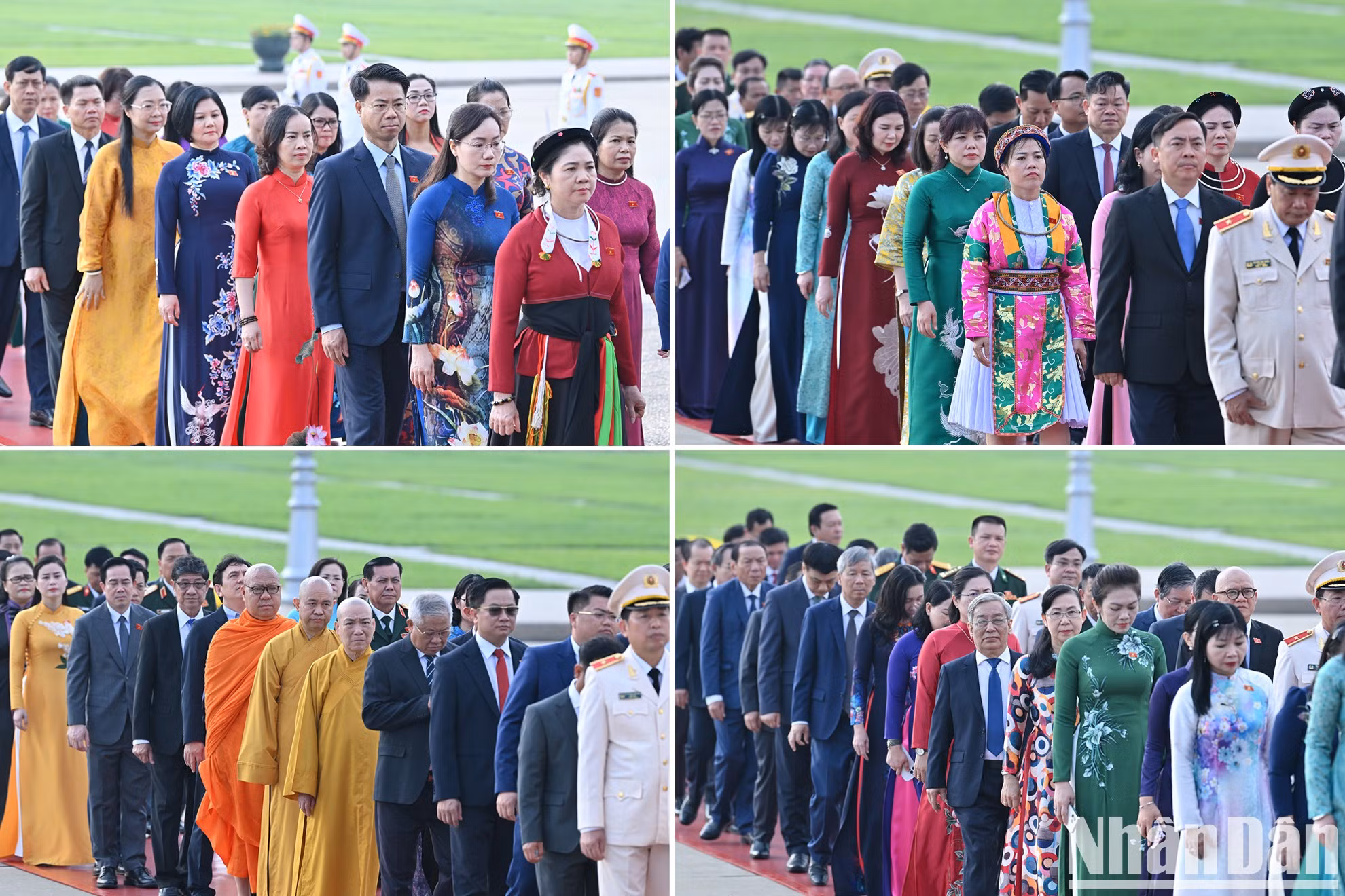 Los diputados rinden homenaje al Presidente Ho Chi Minh.
