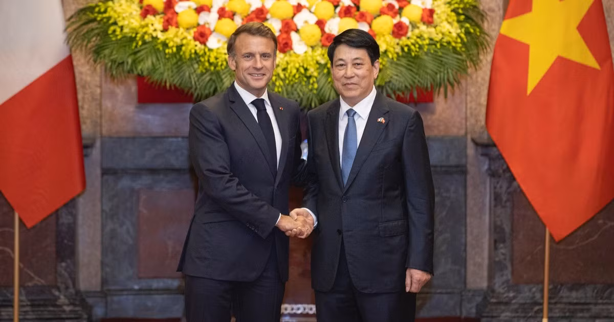 [Foto] Presidente de Vietnam se reúne con su par francés