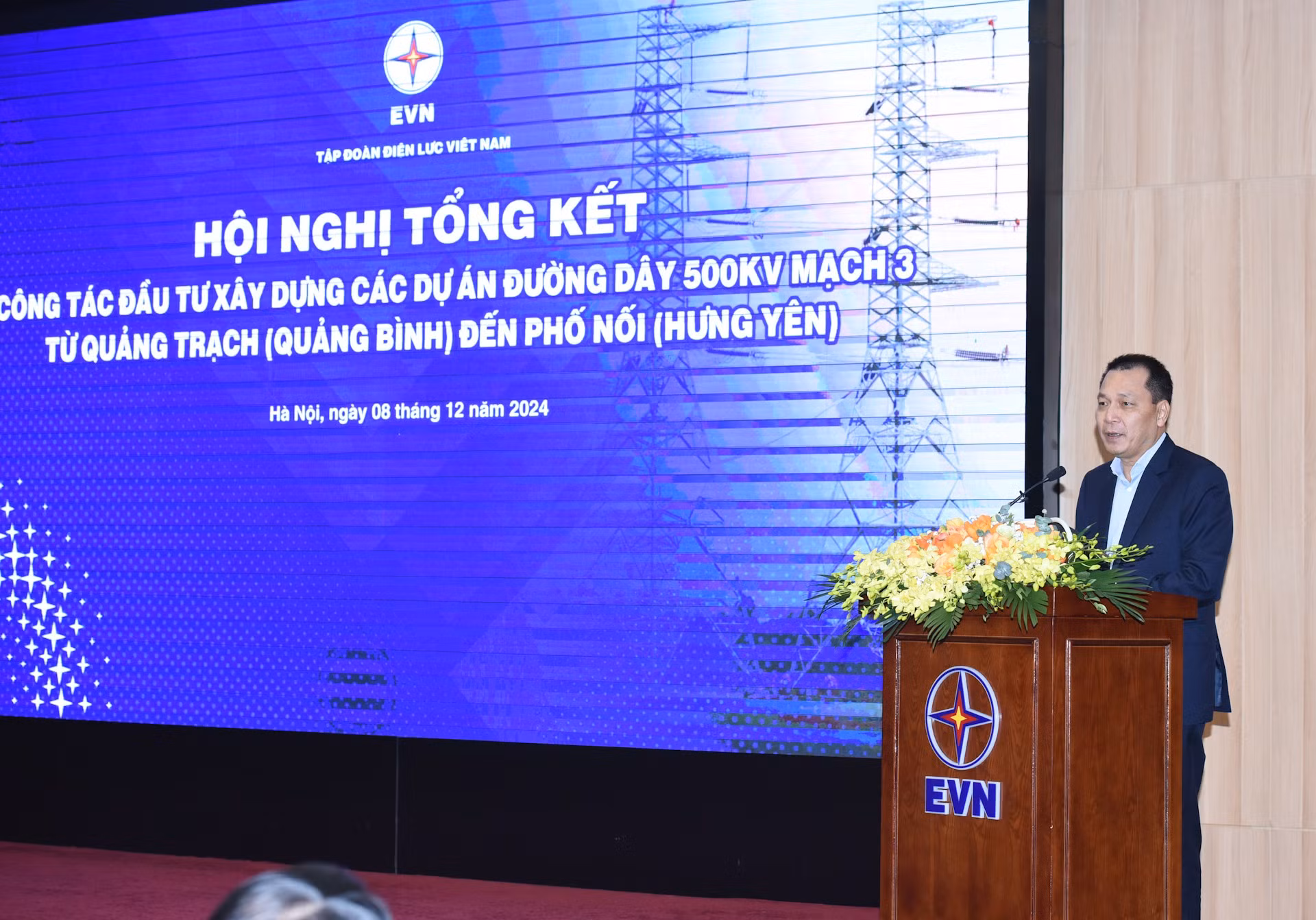 El presidente de la junta directiva de la Corporación de Electricidad de Vietnam EVN, Dang Hoang An.