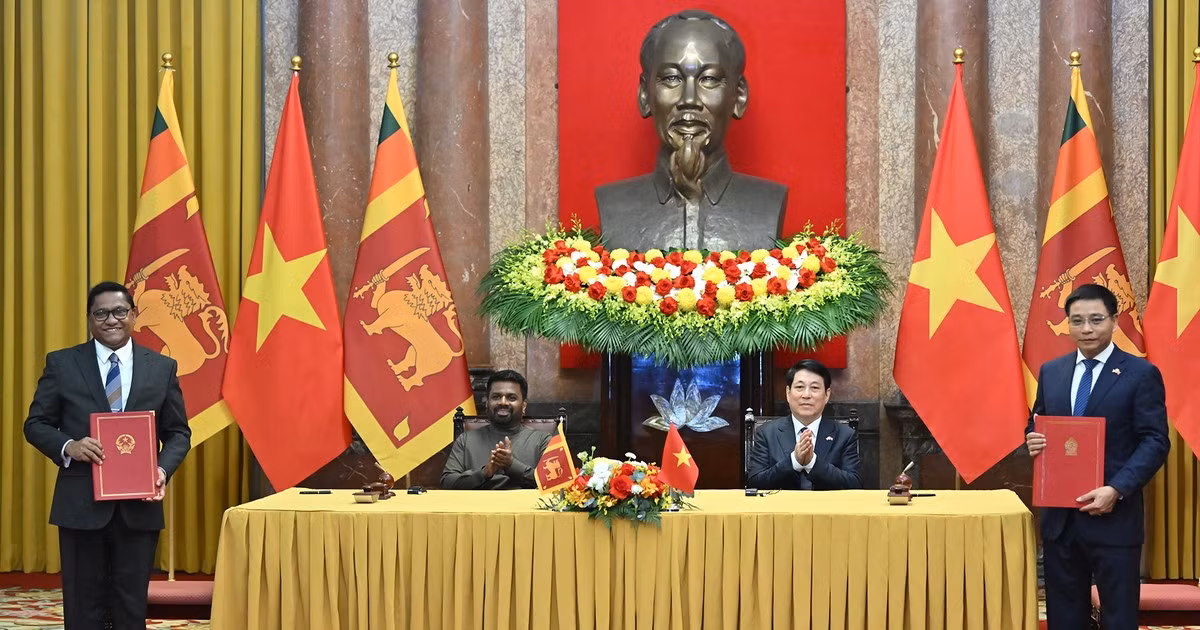 [Foto] Vietnam y Sri Lanka firman acuerdos de cooperación importantes