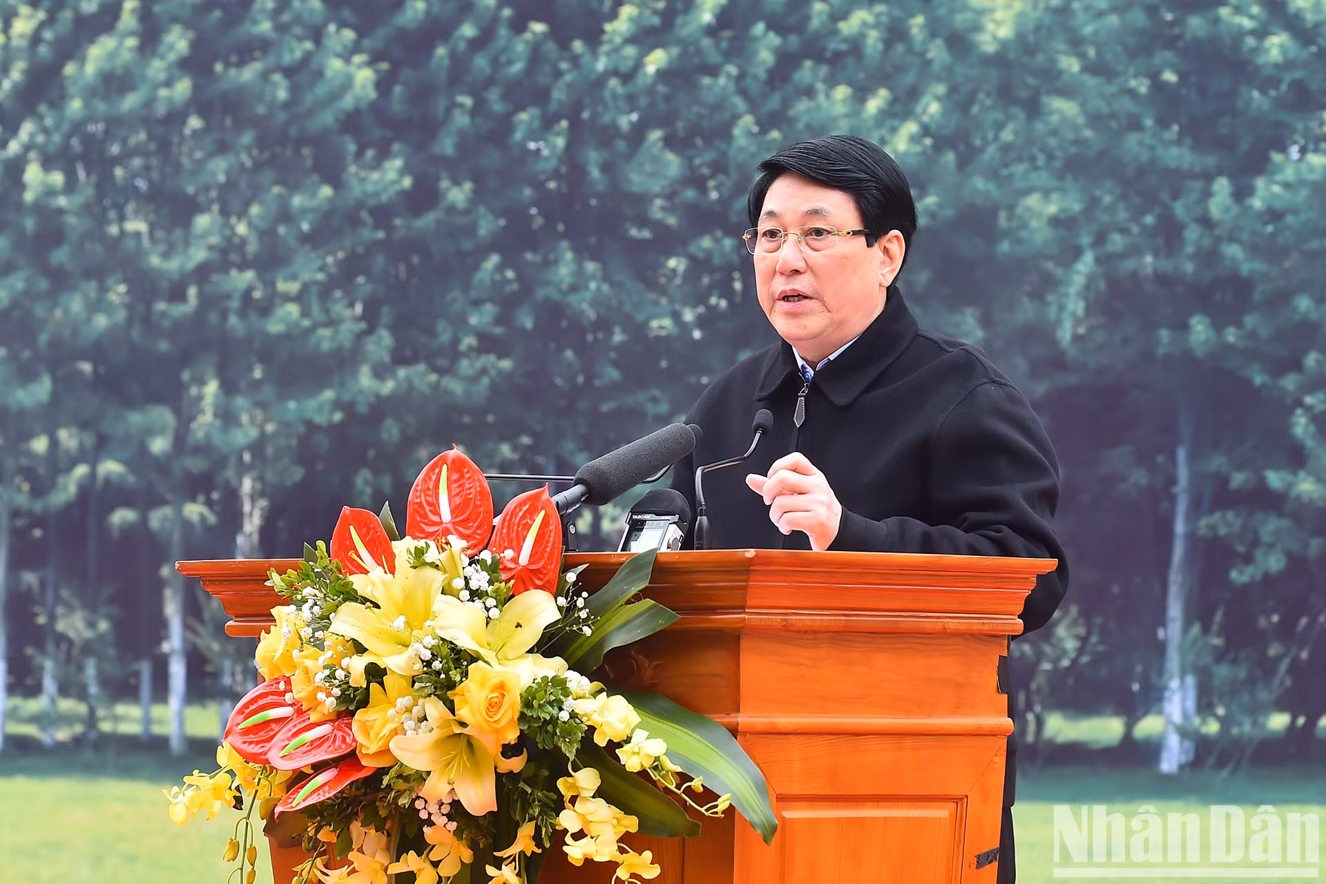 El presidente del país, Luong Cuong, habla en el acto de lanzamiento. El presidente del país, Luong Cuong, habla en el acto de lanzamiento.