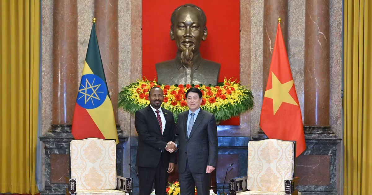 [Foto] Presidente de Vietnam sostiene encuentro con el premier de Etiopía