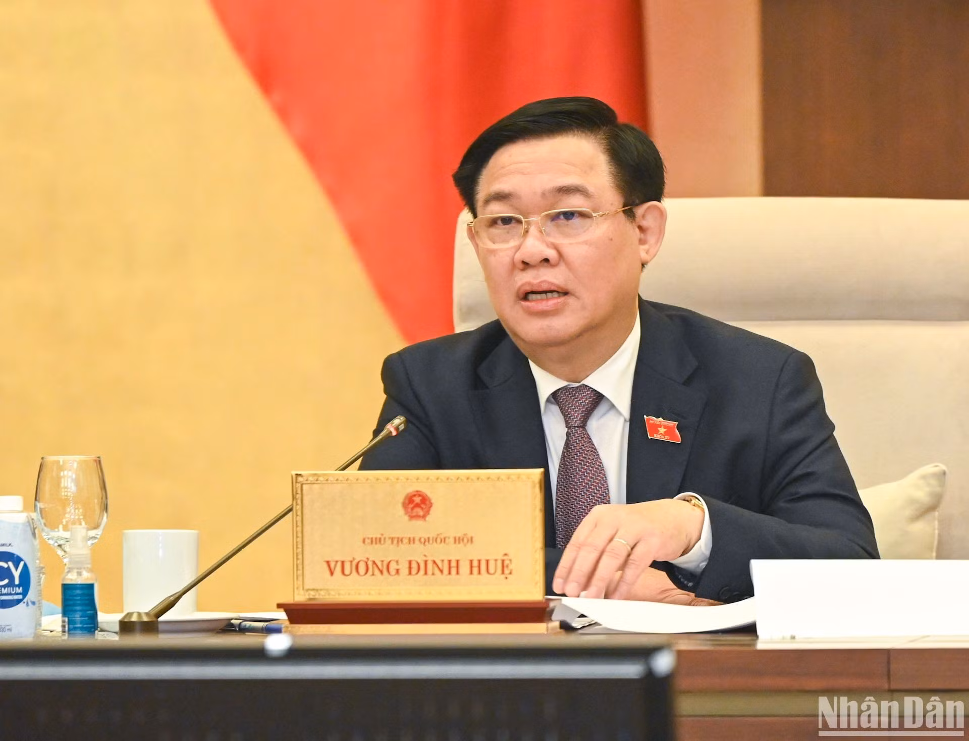El presidente de la AN, Vuong Dinh Hue.