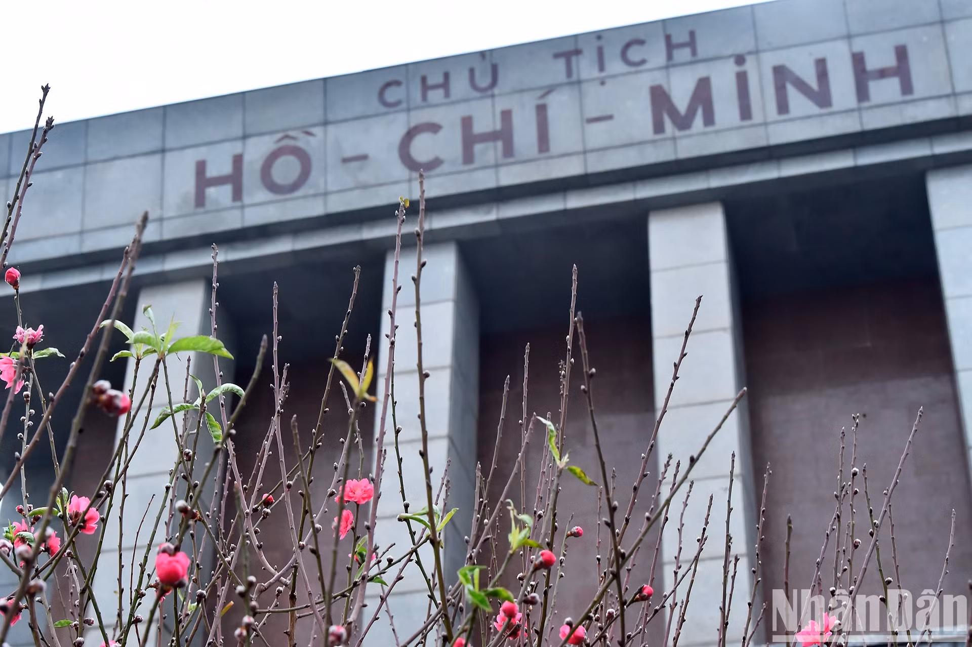 La primavera ha llegado al Mausoleo del presidente Ho Chi Minh.