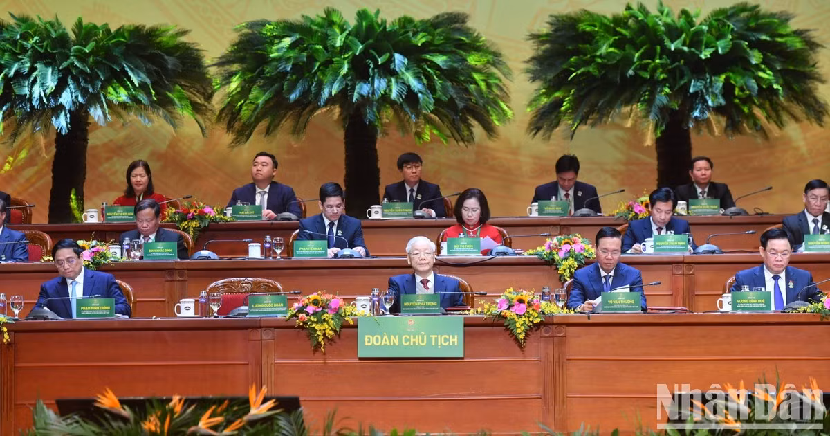 Dirigentes del Partido y Estado asisten al Congreso Nacional de la Unión de Agricultores de Vietnam
