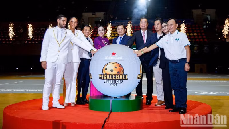 En la inauguración del torneo. (Foto: Nhan Dan)