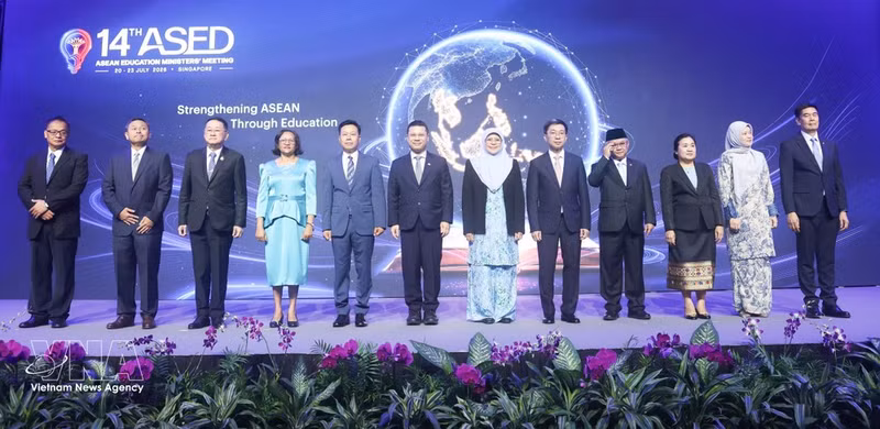 Dirigentes del sector educativo de la Asean dan inicio al Plan de Trabajo de Educación del bloque en el período 2026-2030. (Foto: VNA)