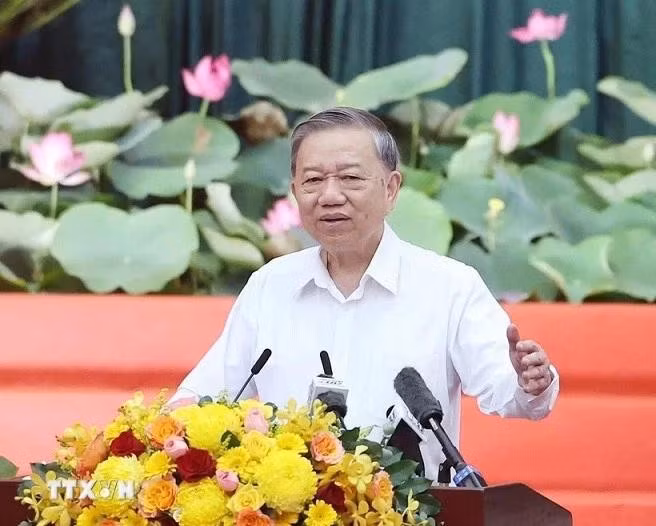 El secretario general del Partido Comunista de Vietnam, To Lam. (Fotografía: VNA)