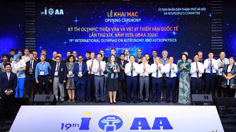 Vista de la ceremonia inaugural de la XIX Olimpiada Internacional de Astronomía y Astrofísica. (Foto: Comité organizador del evento)
