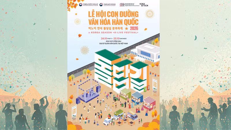 Cartel del festejo. (Foto: Centro de Cultura Surcoreana en Vietnam)
