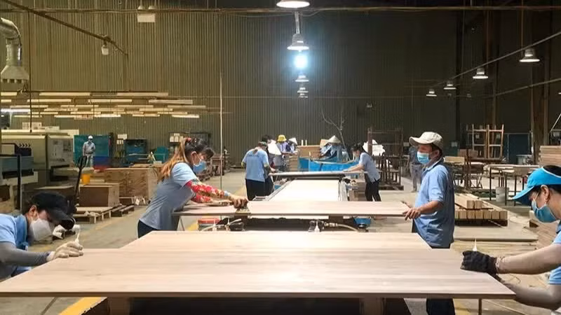 El mercado interno, clave para el crecimiento sostenible de la industria maderera vietnamita. (Foto: Nhan Dan)