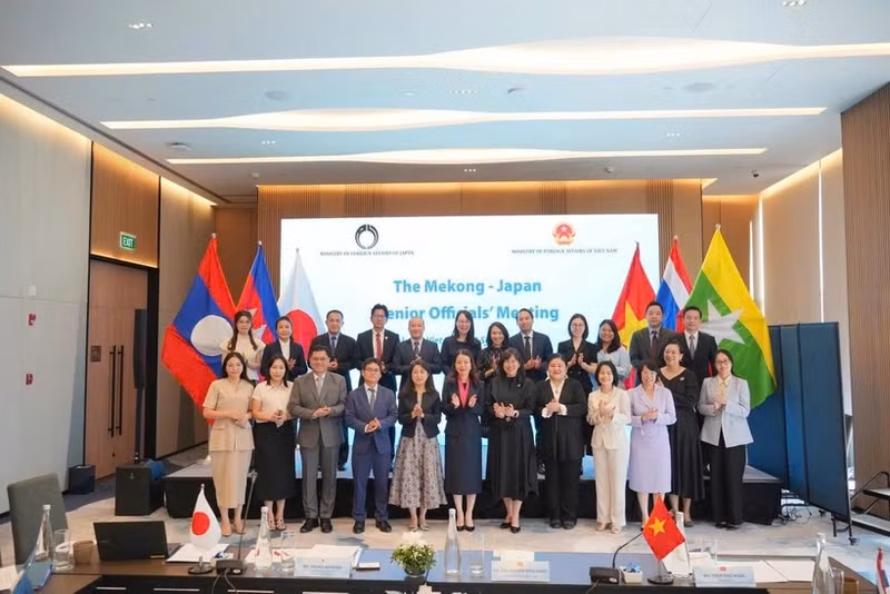 Delegados en la Reunión de Altos Funcionarios Mekong-Japón. (Foto: Ministerio de Relaciones Exteriores de Vietnam)