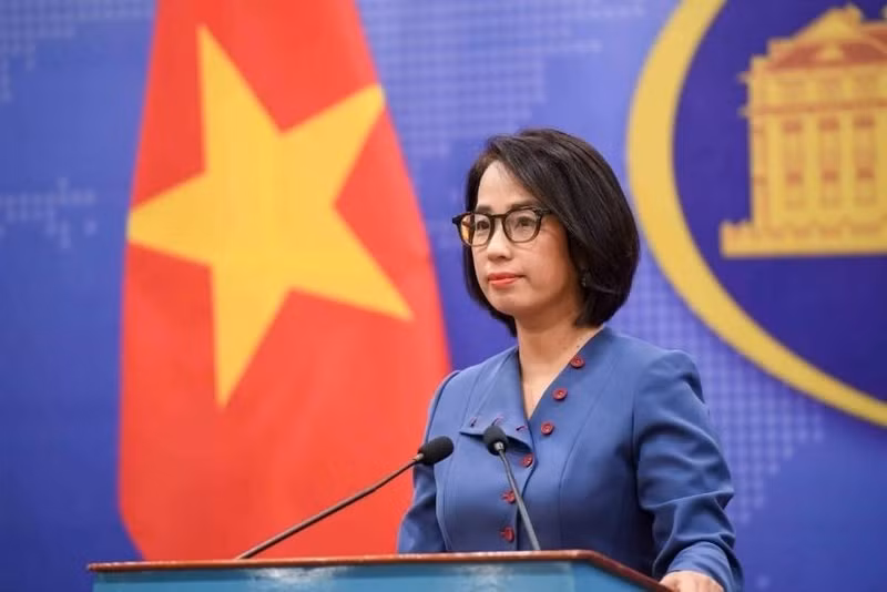 La portavoz del Ministerio de Relaciones Exteriores de Vietnam, Pham Thu Hang. (Foto: VNA)