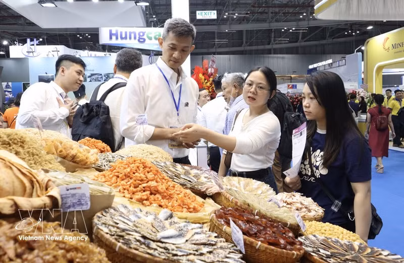 Vista de la Exposición Internacional de Productos del Mar de Vietnam (Vietfish) 2026. (Foto: VNA)
