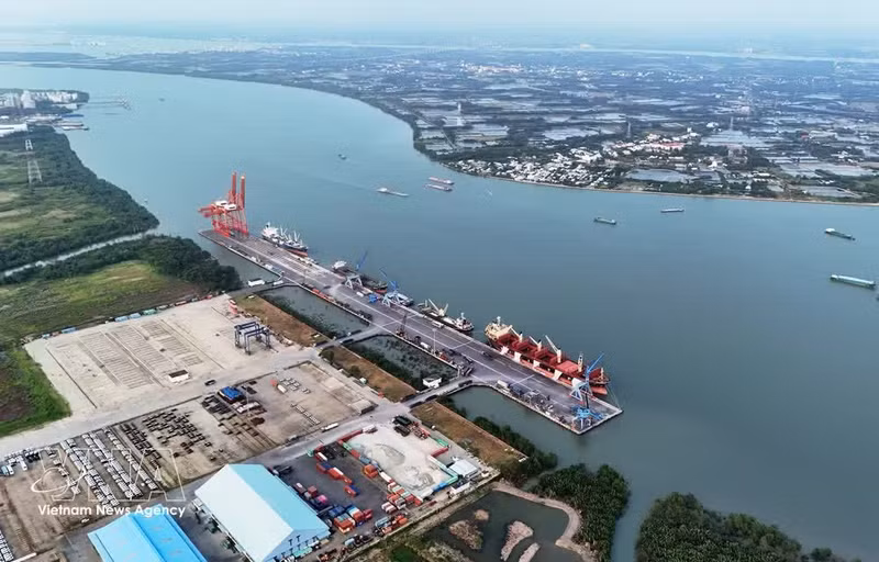 Vista del sistema portuario de Saigón-Hiep Phuoc. (Foto: VNA)