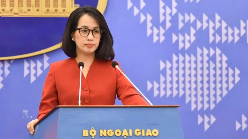 La portavoz del Ministerio de Relaciones Exteriores de Vietnam, Pham Thu Hang. (Foto: VNA)