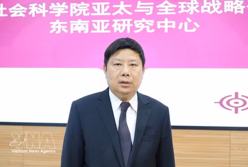 El profesor Xu Liping, director del Centro de Estudios del Sudeste Asiático del Instituto de Estudios Estratégicos Globales y Asia-Pacífico, adscrito a la Academia China de Ciencias Sociales. (Foto: VNA)
