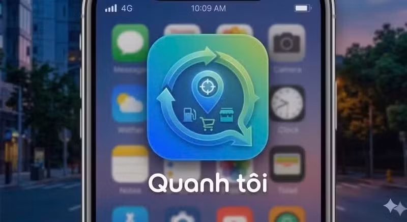 La aplicación móvil “Quanh Tôi” facilita la búsqueda de estaciones de servicio y la consulta de información sobre combustibles en Vietnam. (Foto: Ministerio de Industria y Comercio de Vietnam)