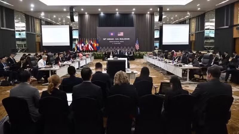 Vista del 38º Diálogo Asean-Estados Unidos. (Foto: VNA)