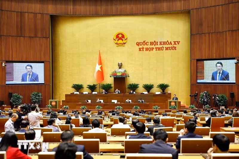 La Asamblea Nacional de Vietnam vota hoy varias leyes y resoluciones importantes. (Foto: VNA)